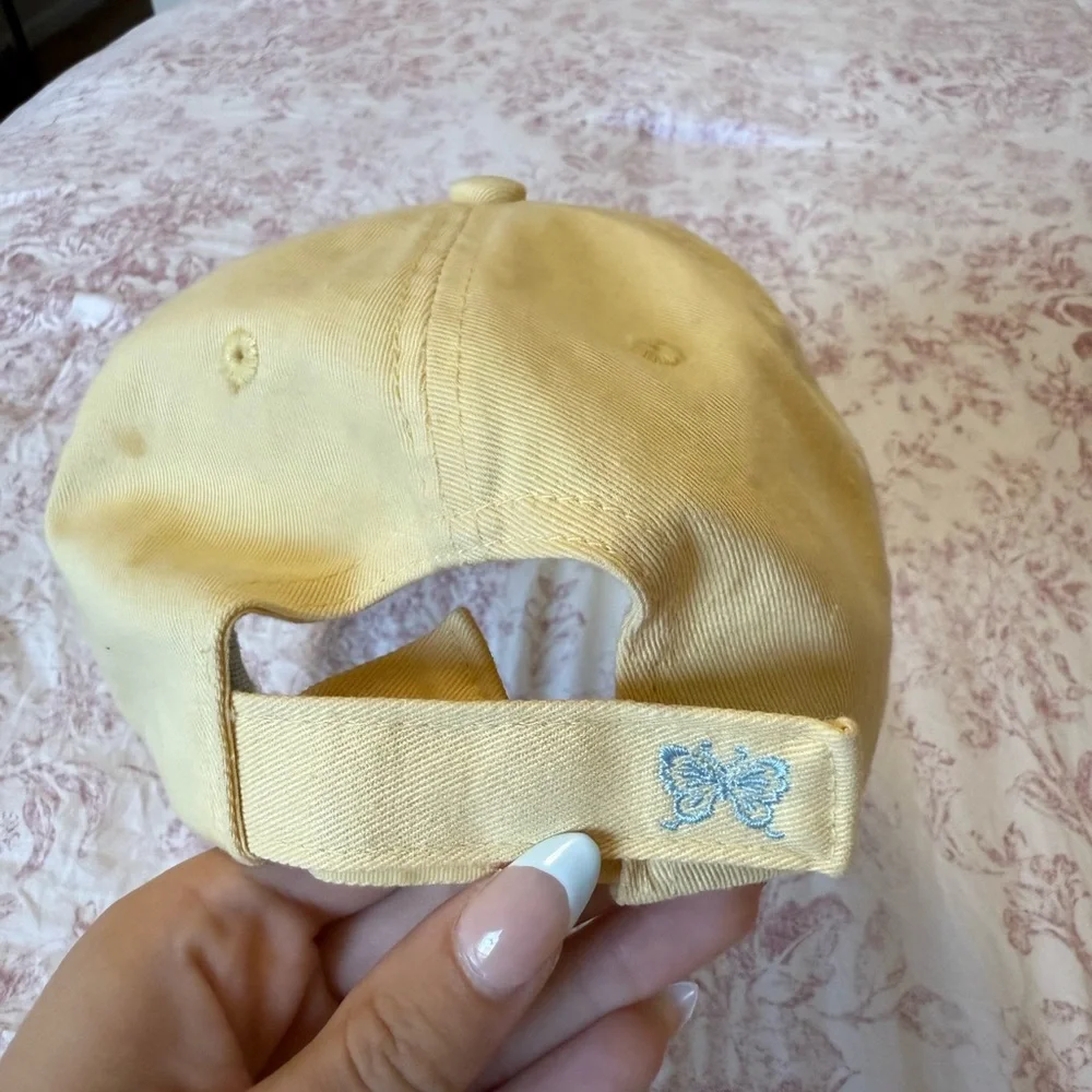 y2k Aero 87 Yellow Baseball Cap